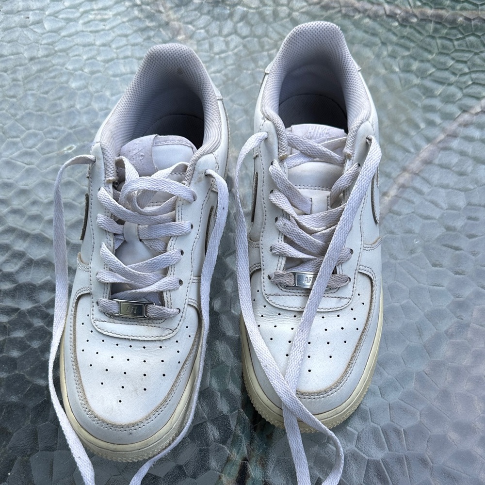 Nike White Lace-Up Sneakers